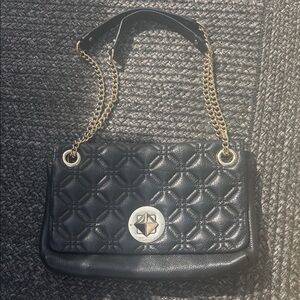Kate Spade Black Quilted Chain-Handle Shoulder Bag